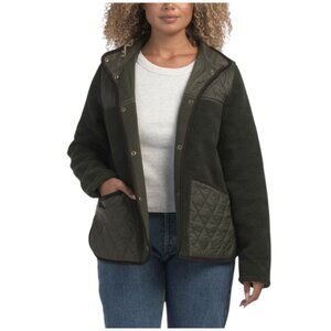 BARBOUR Olive Brambles Fleece Jacket